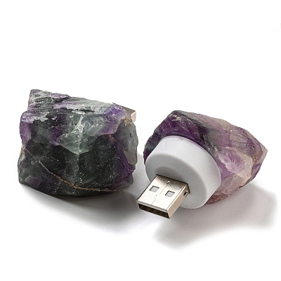 Nuggets Natural Gemstone USB Night Light G-Q170-02-1