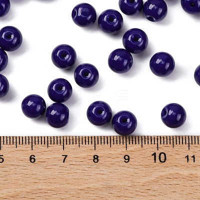 Opaque Colours Glass Seed Beads SEED-Z004-P8MM-06-1