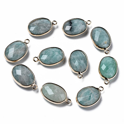 Natural Amazonite Pendants G-Q998-020B-1