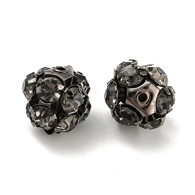 Gunmetal Brass Rhinestone Beads RB-F035-05A-01-1