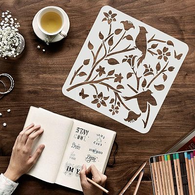 Large Plastic Reusable Drawing Painting Stencils Templates DIY-WH0172-713-1