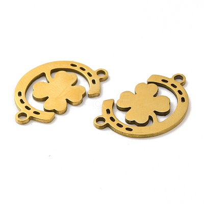 201 Stainless Steel Connector Charms STAS-Q245-19G-1
