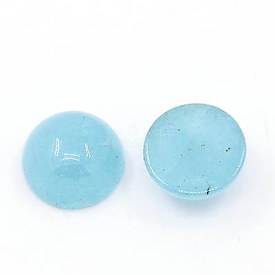 Natural White Jade Cabochons G-G506-10mm-1