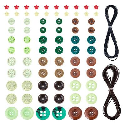 DIY Button Findings Kits DIY-TA0014-70-1