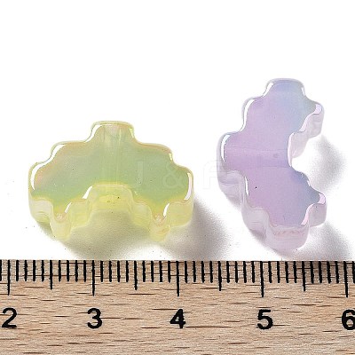 UV Plating Acrylic Beads X-MACR-K357-06-1