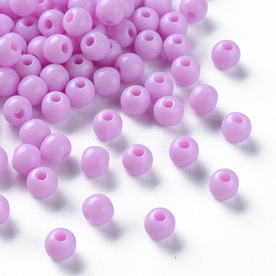 Opaque Acrylic Beads X-MACR-S370-C6mm-A03-1