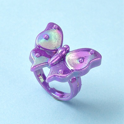 Valentines Day Gifts Kids Acrylic Rings RJEW-S618-M-1