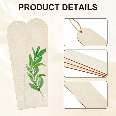 DIY Wood Bookmarks Making Kits WOOD-SP0001-21A-1