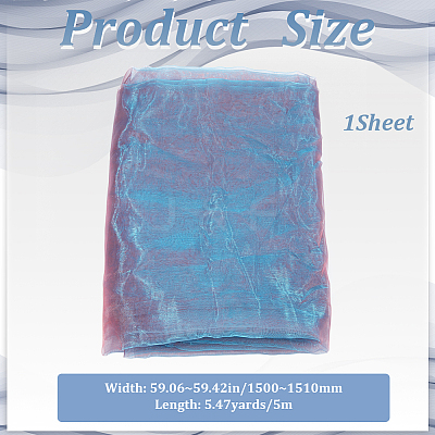 Polyester Organza Fabric DIY-WH0003-138C-1