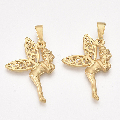 304 Stainless Steel Pendants STAS-T045-33G-1