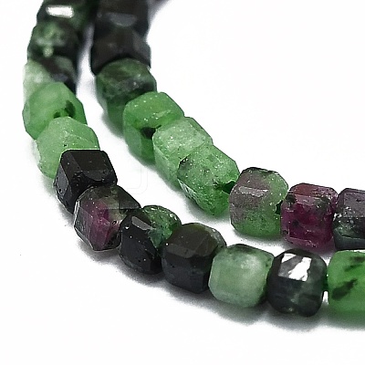 Natural Ruby in Zoisite Beads Strands G-E576-72-1