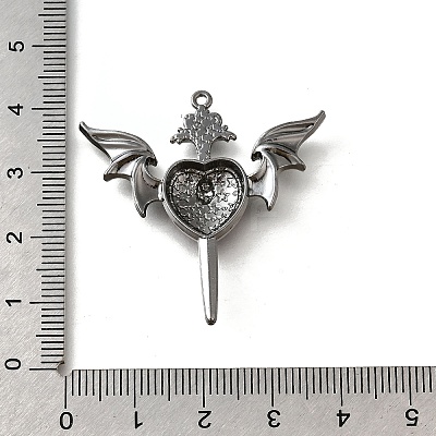 Alloy Enamel Gothic Style Pendants PALLOY-R157-06B-05A-1