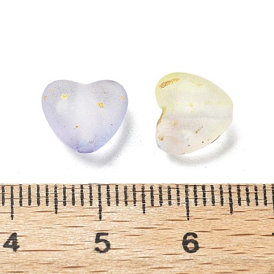 Frosted Transparent Acrylic Beads X-OACR-F013-01-1