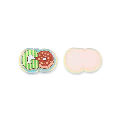 Plate Transparent Acrylic Cabochons OACR-N135-26-1