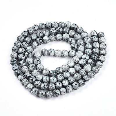 Baking Paint Glass Beads X1-DGLA-N003-8mm-A06-1