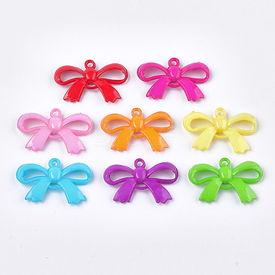 Opaque Solid Color Acrylic Pendants MACR-T030-09-1