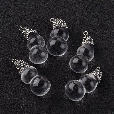 Calabash Natural Crystal Pendants G-K096-H-02-1