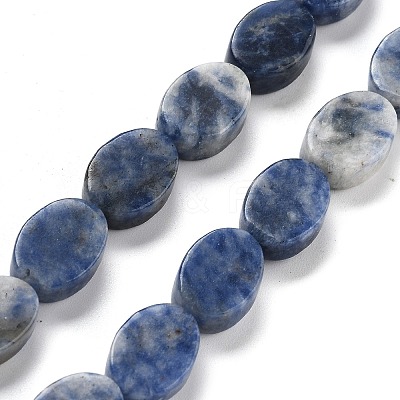 Natural Blue Spot Jasper Beads Strands G-P559-B26-01-1