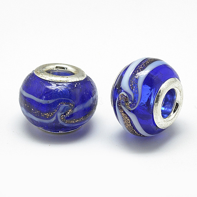 Handmade Lampwork European Beads LAMP-Q029-01J-1