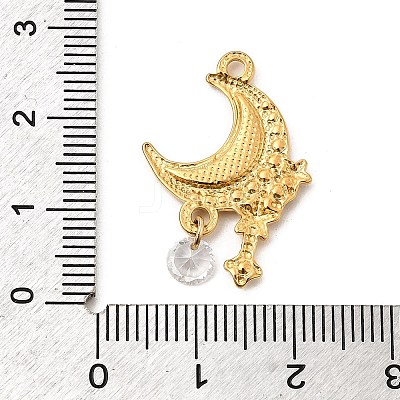 304 Stainless Steel Rhinestone Pendants STAS-P431-41G-02-1