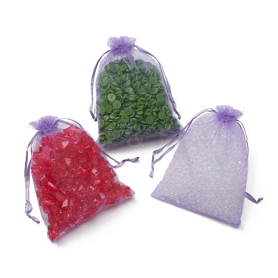 Organza Gift Bags with Drawstring X-OP-R016-13x18cm-06-1