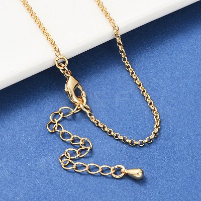 Long-Lasting Plated Brass Cable Chain Necklaces NJEW-K112-10G-NF-1