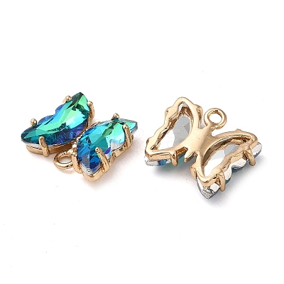 Brass with Glass Pendants FIND-Z020-02-1