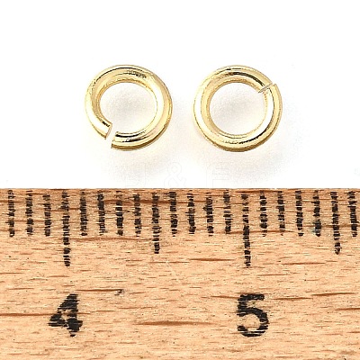 Brass Open Jump Rings KK-V007-004G-03-1