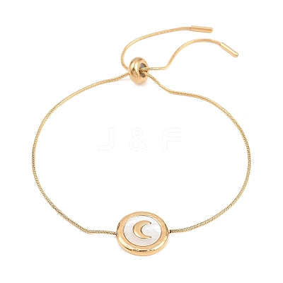 Adjustable 304 Stainless Steel Snake Chain Bracelets BJEW-D460-04G-1