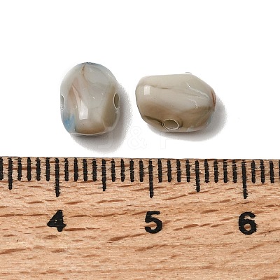 Opaque Acrylic Imitation Gemstone Beads OACR-G061-04E-1