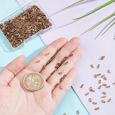 640Pcs Electroplated Glass Seed Beads SEED-NB0002-05C-1