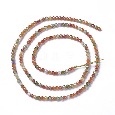 Cubic Zirconia Beads Strands G-F596-48A-2mm-1