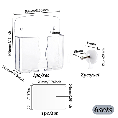 PC Plastic Mobile Phone Holders AJEW-WH0481-93-1