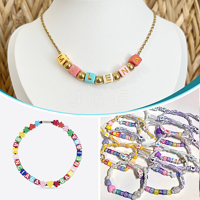 1400Pcs Plating Acrylic Beads MACR-SP0001-71-1
