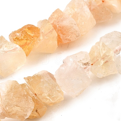 Heated Natural Citrine Beads Strands G-I283-F27-1