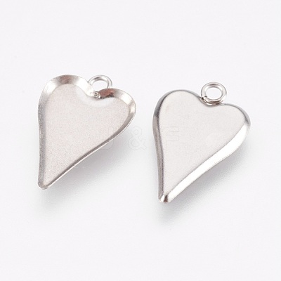 Tarnish Resistant 201 Stainless Steel Pendant Cabochon Settings STAS-F167-25P-1