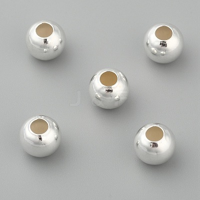925 Sterling Silver Beads STER-T002-241S-8mm-1