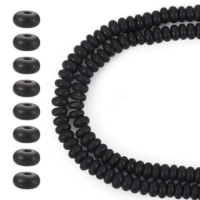 1 Strand Natural Black Onyx(Dyed & Heated) Beads Strands G-TA0002-78-1