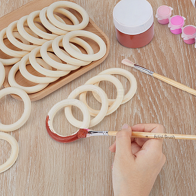 Unfinished Schima Wood Rings for DIY Accessories WOOD-WH0002-65B-1