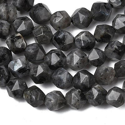 Natural Larvikite Beads Strands G-Z119-A32-01-1