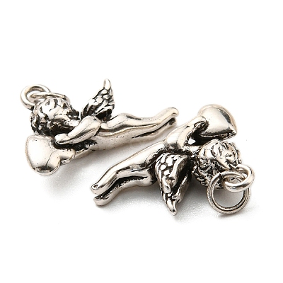 Rack Plating Brass Charms KK-D026-18AS-1