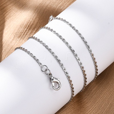 Brass Link Chain Necklaces for Women NJEW-D302-13P-1