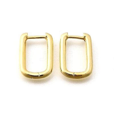 Brass Huggie Hoop Earrings EJEW-F245-04G-A-1