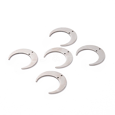 Non-Tarnish 201 Stainless Steel 2-Loop Link Pendants STAS-N090-LA038-1