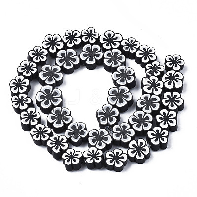 Handmade Polymer Clay Bead Strands CLAY-N011-48A-01-1