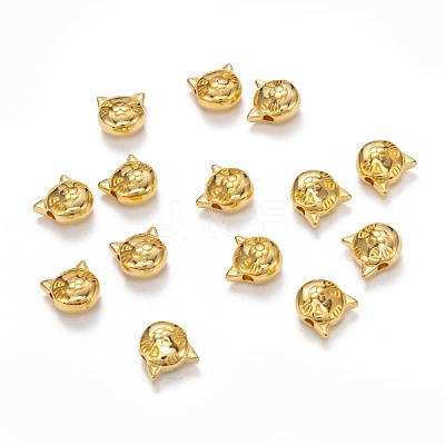 Tibetan Style Alloy Kitten Beads TIBEP-GC178-G-RS-1