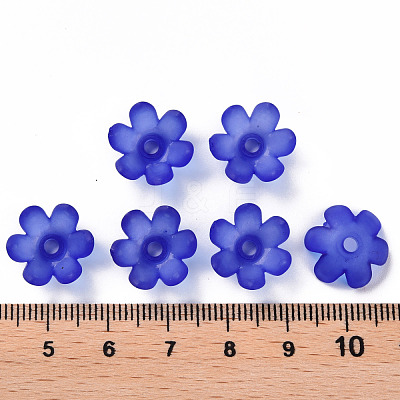 Frosted Acrylic Bead Caps MACR-S371-07A-751-1