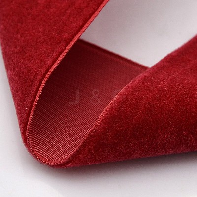 Polyester Velvet Ribbon for Gift Packing and Festival Decoration SRIB-M001-7mm-260-1