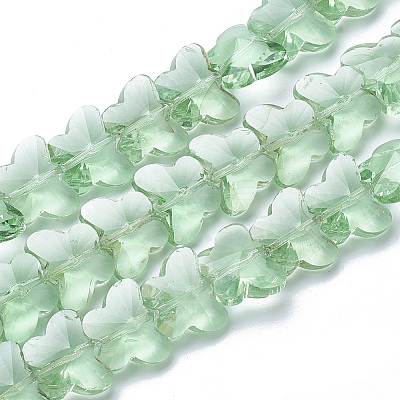 Transparent Glass Beads GLAA-Q066-14mm-B12-1