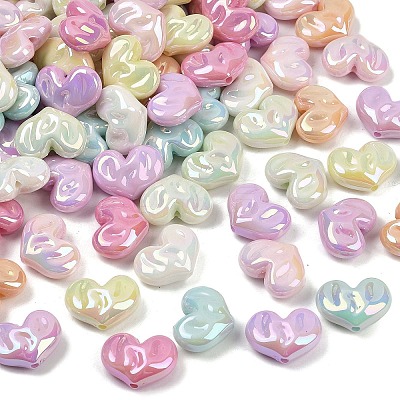 UV Plating Opaque Acrylic Beads MACR-L007-03A-1